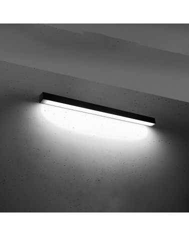 Wandleuchte PINNE 90 schwarz