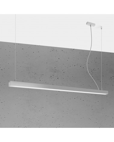 Hängeleuchte PINNE 150 grau