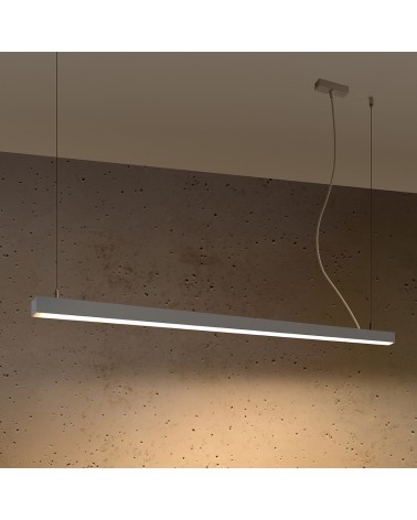 Hängeleuchte PINNE 150 grau