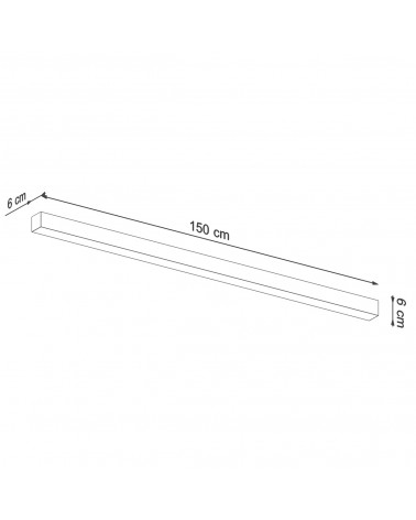 Deckenleuchte PINNE 150 grau