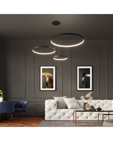 Kronleuchter RIO 78 schwarz 3000K