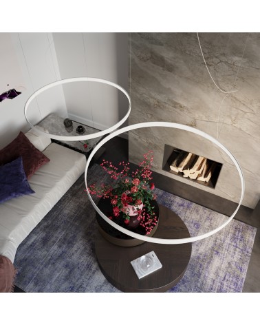 Kronleuchter RIO 55 weiß 4000K