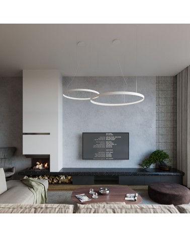 Kronleuchter RIO 110 weiß 4000K