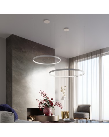 Kronleuchter RIO 110 weiß 4000K