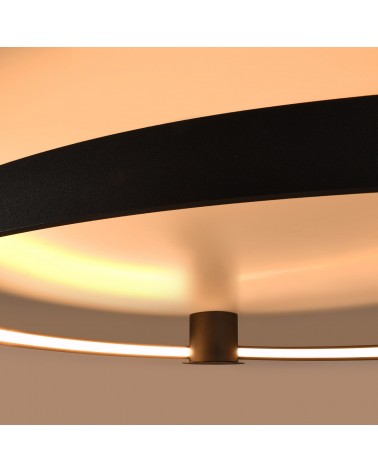 Deckenleuchte RIO 55 schwarz 3000K