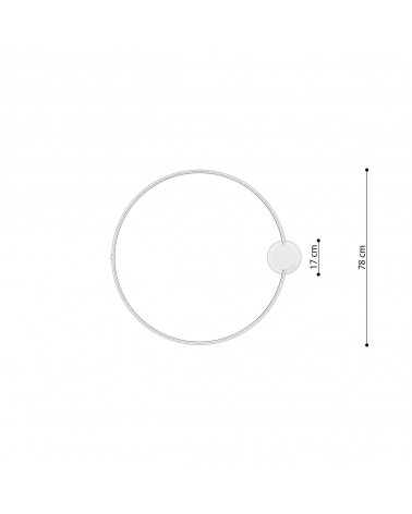 Deckenleuchte RIO 78 schwarz 4000K