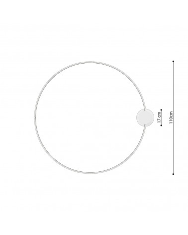 Deckenleuchte RIO 110 schwarz 3000K