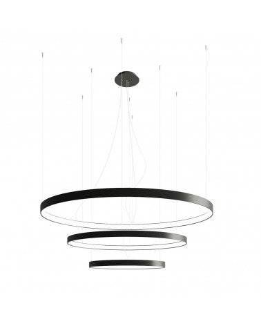 Kronleuchter RIO 3 55/78/110 schwarz 3000K