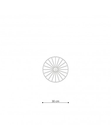 Wandleuchte / Deckenleuchte SIRKEL 30 schwarz