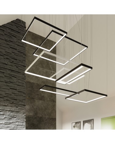 Kronleuchter TUULA M schwarz 3000K