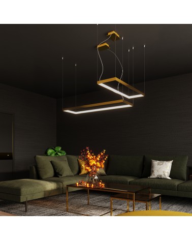 Kronleuchter TUULA M golden 4000K