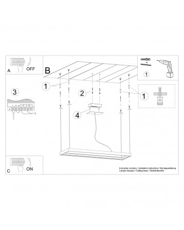 Kronleuchter TUULA L weiß 3000K
