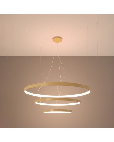 Kronleuchter RIO 3 55/78/110 golden LED 3000K