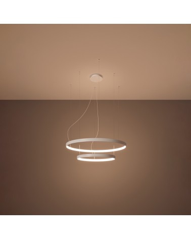 Kronleuchter RIO 2 55/78 weiß LED 3000K