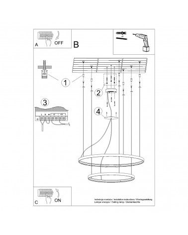 Kronleuchter RIO 2 55/78 weiß LED 3000K
