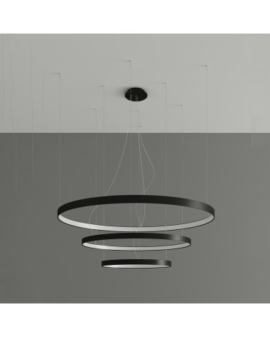 Kronleuchter RIO 3 55/78/110 schwarz LED 4000K