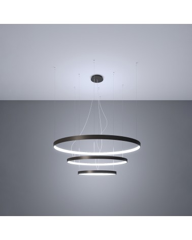 Kronleuchter RIO 3 55/78/110 schwarz LED 4000K