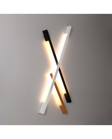 Wandleuchte LAHTI M schwarz 3000K