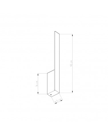 Wandleuchte LAHTI L golden 3000K