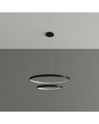 Kronleuchter RIO 2 55/78 schwarz LED 4000K