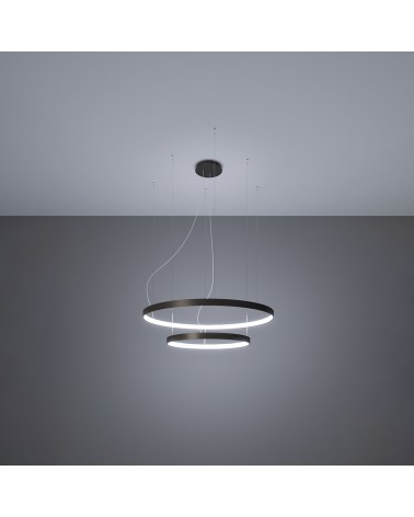 Kronleuchter RIO 2 55/78 schwarz LED 4000K