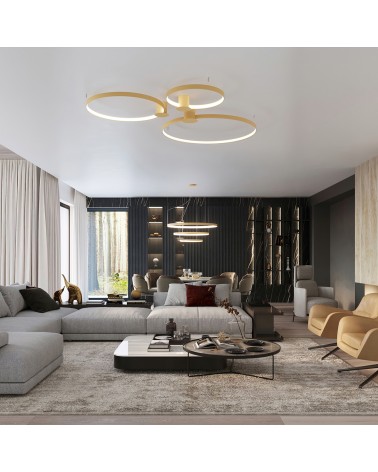 Deckenleuchte RIO 78 golden LED 4000K