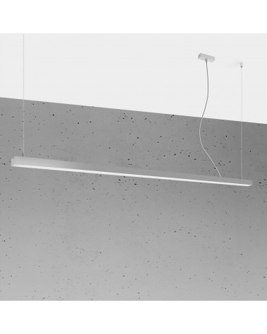 Hängeleuchte PINNE 200 grau