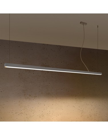 Hängeleuchte PINNE 200 grau