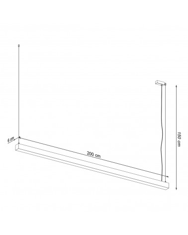 Hängeleuchte PINNE 200 grau