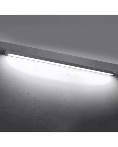 Wandleuchte PINNE 200 grau