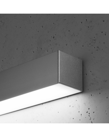 Wandleuchte PINNE 200 grau