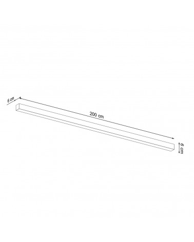 Deckenleuchte PINNE 200 grau