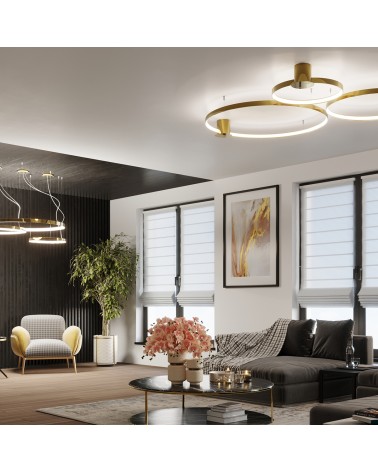 Kronleuchter RIO 78 poliert gold LED 3000K