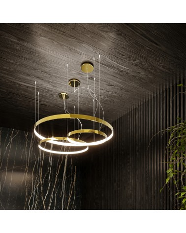 Kronleuchter RIO 78 poliert gold LED 3000K