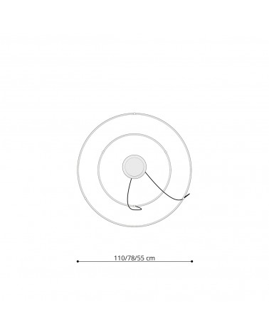 Kronleuchter RIO 2 55/78 golden LED 4000K