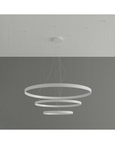 Kronleuchter RIO 3 55/78/110 weiß LED 4000K