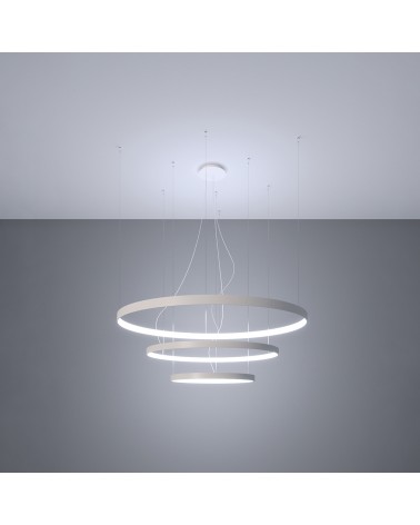 Kronleuchter RIO 3 55/78/110 weiß LED 4000K