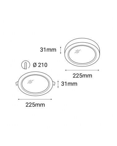 EASY-R ON, L 18W 3000K