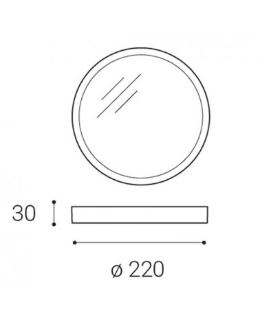 SLIM-R ON, L 20W 3000K