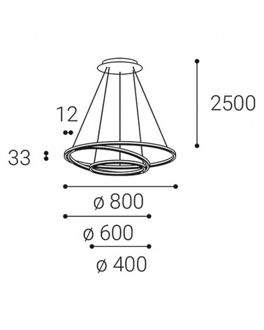 CIRCLE 3 P-Z, W 136W 3000K