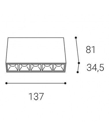 LINEAR ON 5, B 10W 3000K