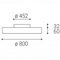 RINGO 80 P/N, B DALI/PUSH DIM 70+6W 3000K