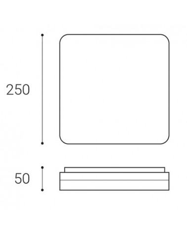 SQUARE II 25 12W 3000K/3500K/4000K