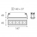 LINEAR 5, B 10W 3000K