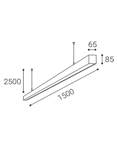 LINO 150 P-Z, W DALI/PUSH DIM 49W 3CCT 3000K/3500/4000K
